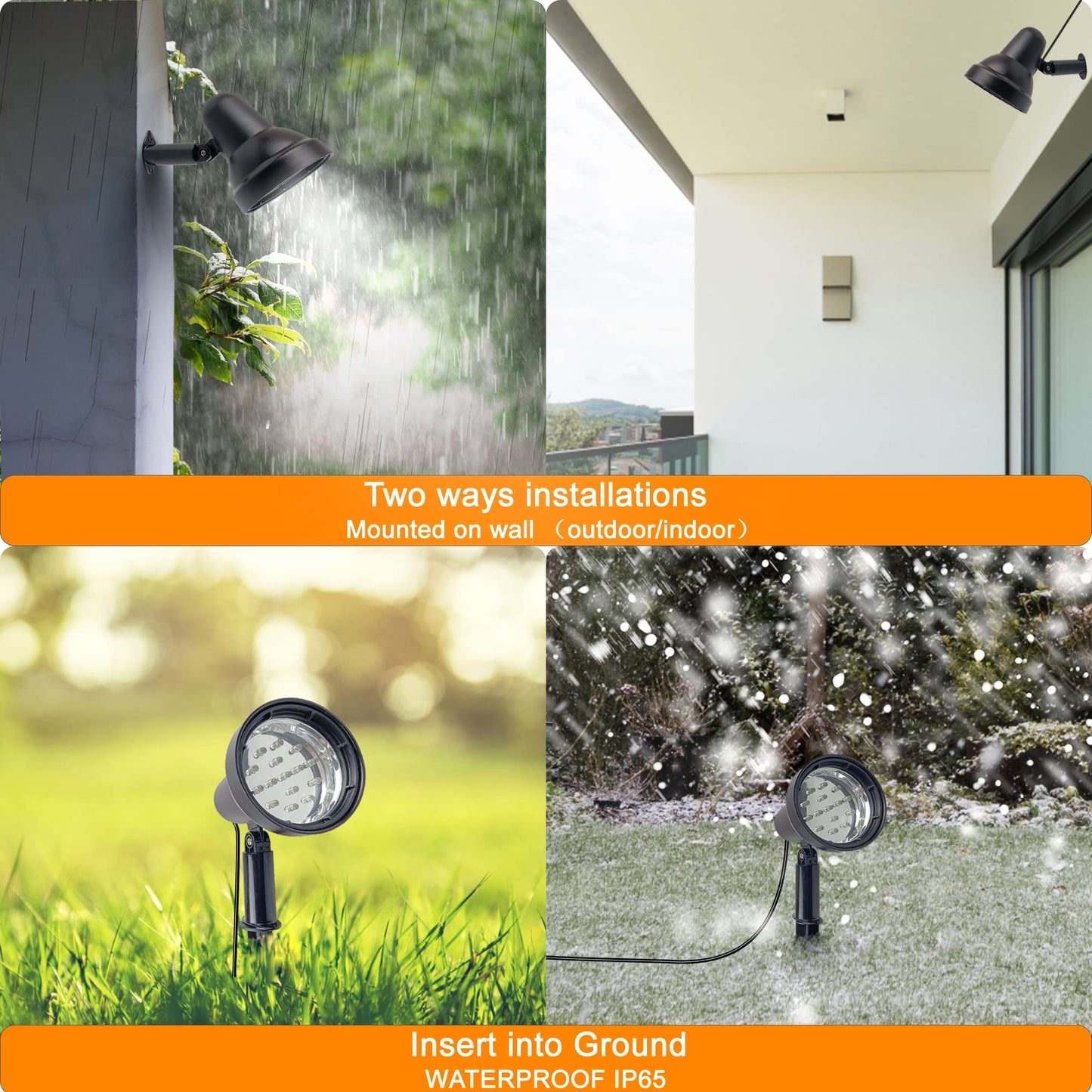 Sunlong Solar Spotlights - Waterproof Led Security Light, 1X Spot, White, Model Rls015, Automatically Activates At Dusk To Dawn
