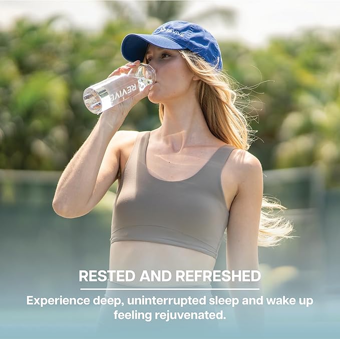 Revive MD Sleep Support Supplement for Adults, Honey Lemon - Sleep Supplements with Magnesium (Glycinate), Inositol, Glycine & L-Theanine - Promotes Relaxation & Sleep Health