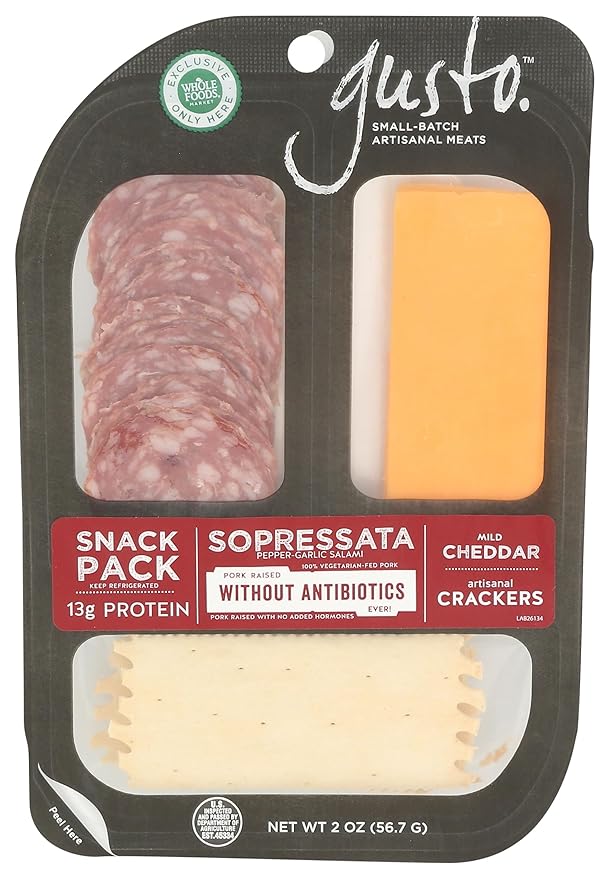 Gusto Sopressata Cheddar Snack Pack, 2 Oz