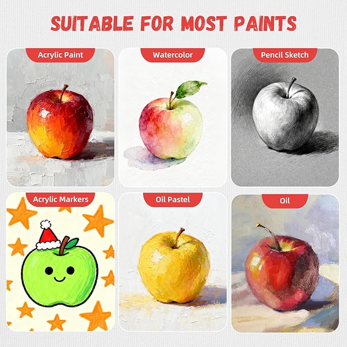 Simetufy 72 Pack Small Canvas Boards for Painting 5 x 7 inch, Flat Canvas Panels for Kids- Gesso Primed Acid-Free 100% Cotton for Acrylics Oil Watercolor Tempera Paints