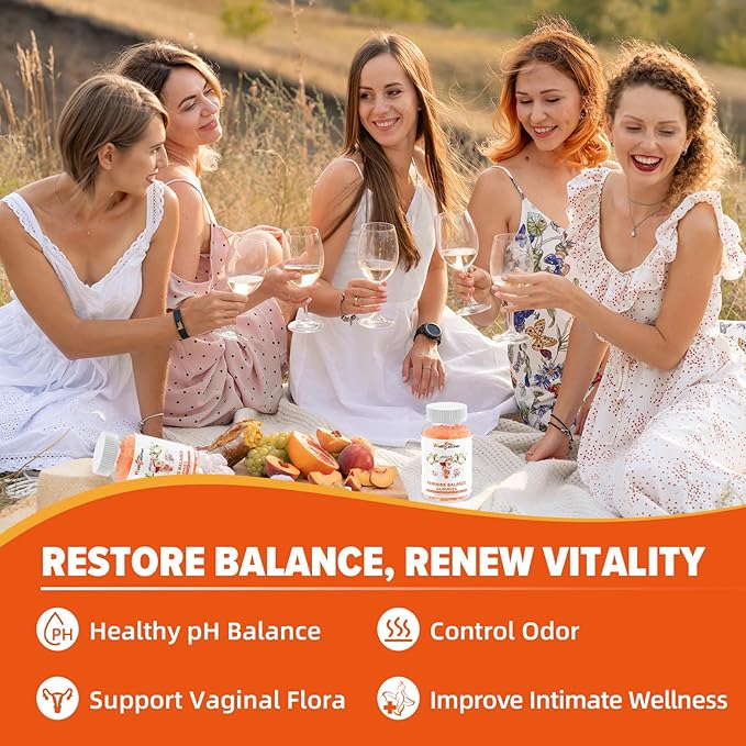 Premium Feminine Balance Gummies for Women - Hawaiian Pineapple Probiotic Gummies for pH Balance Vaginal Health & Immune Support Vegan, Gluten-Free Sugar-Free Pineapple Flavor 60 Count