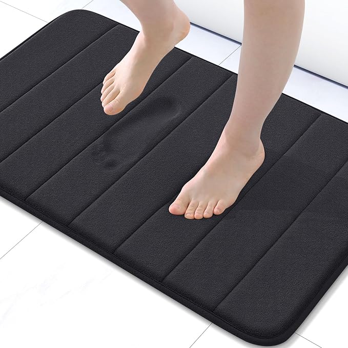 Buganda Memory Foam Bath Mat, 30" x 20", Ultra Soft and Non-Slip Bathroom Rugs, Water Absorbent and Machine Washable Bath ...