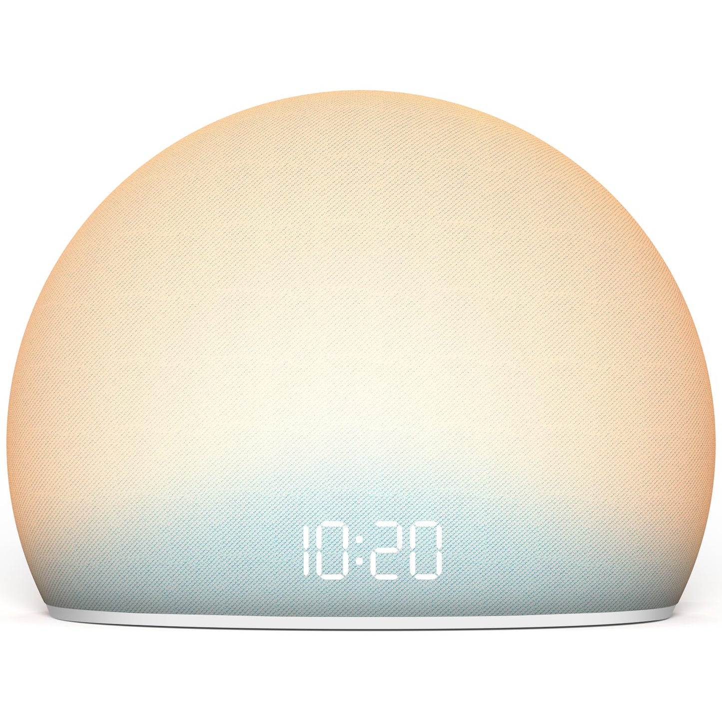 HOUSBAY Sunrise Alarm Clock, White Noise Sound Machine for Bedroom | Natural Wake-Up Light with Gentle Alarm Sounds, 20 Soothing Sleep Aids, Dimmable Display, Screen-Free Design - Blue