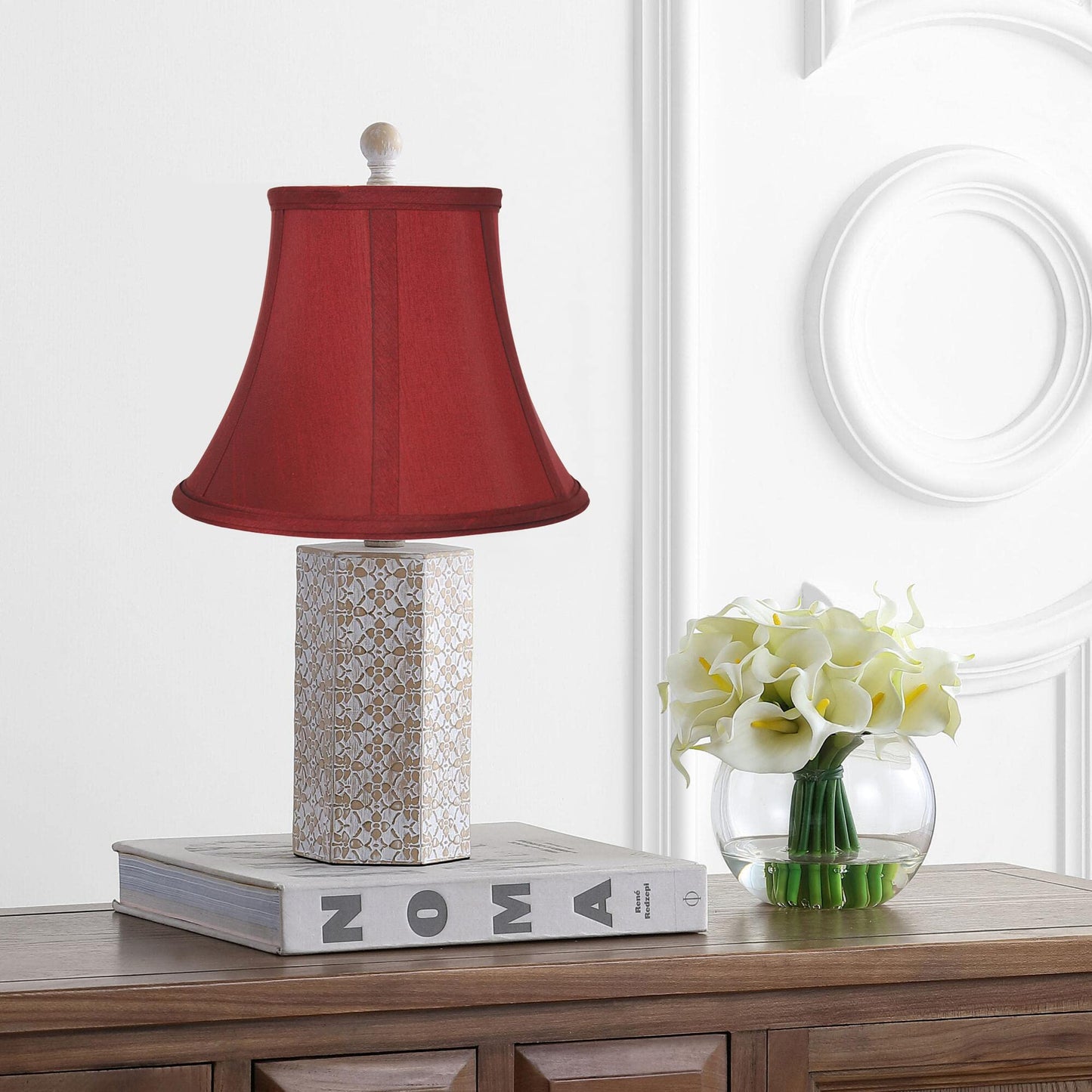 Urbanest Softback Bell Lampshade, Faux Silk, 5X9X7, Bur dy, Spider-Fitter