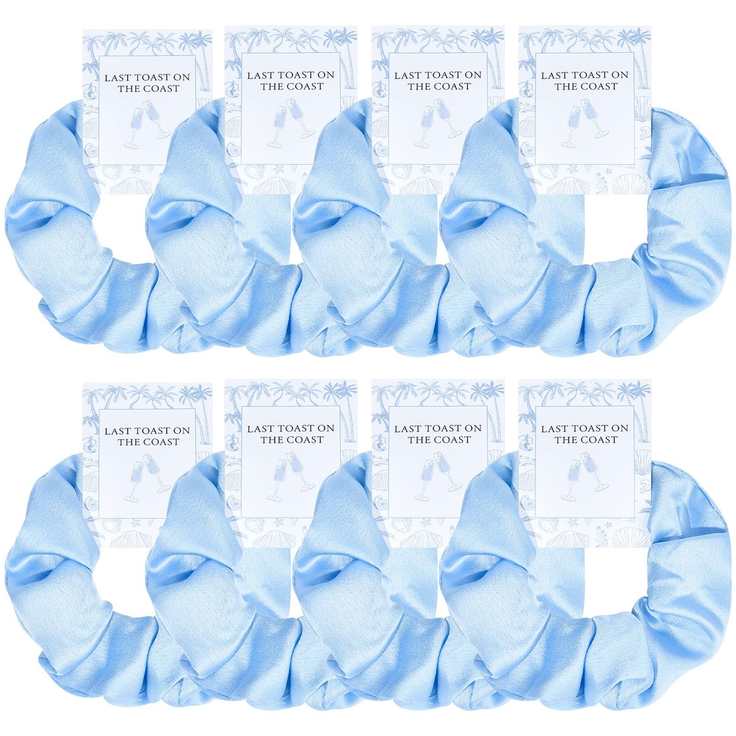8 PCS Bridesmaid Proposal Gifts Bridesmaid Hair Scrunchies Bridesmaid Bridal Shower Gifts Silk Satin Soft Hair Accessories Bride
