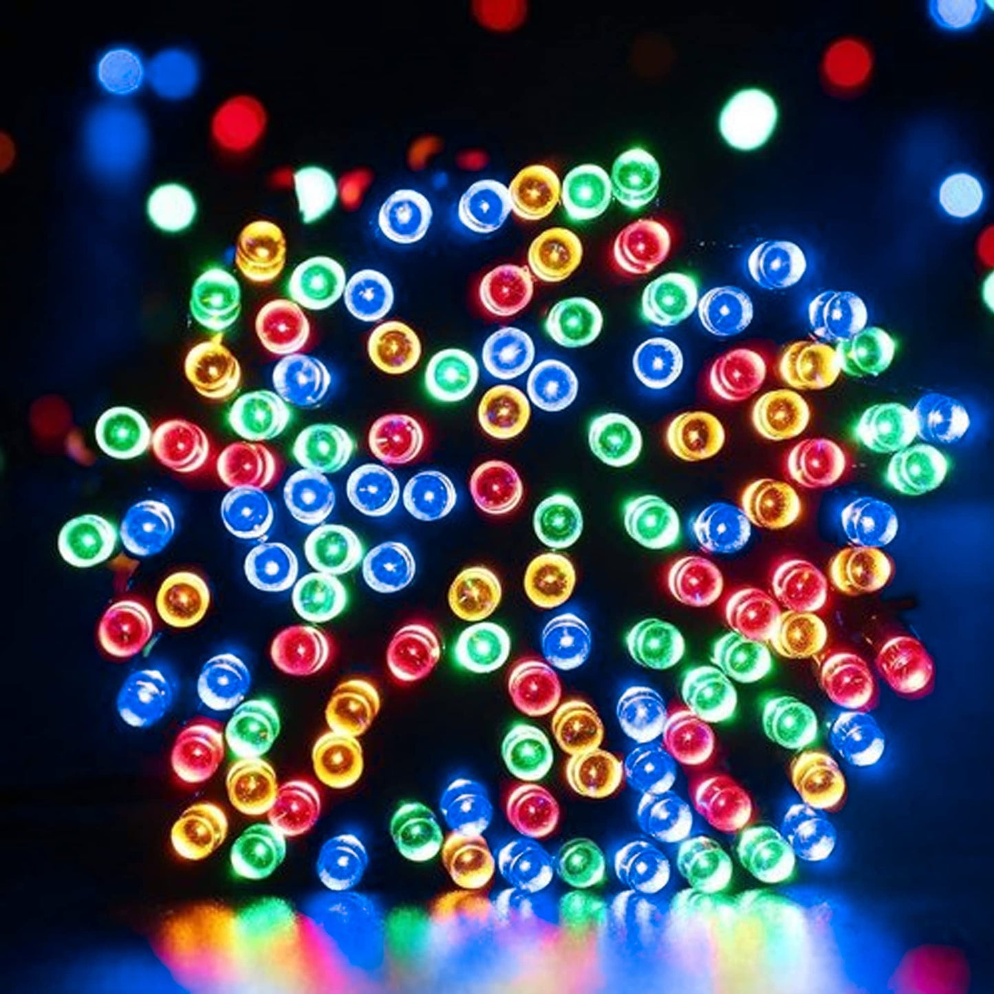 Dazzle Bright 66FT 200 LED Connectable Christmas String Lights, Waterproof, Multicolor, Model HB-300COI