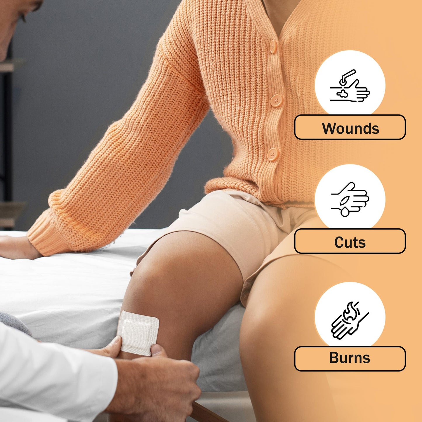 Island Dressing Bordered Gauze 2x2-50 Gauze Bandages for Wound Protection - Good for Hospitals, Medical Facilities, First Aid Kits, and More