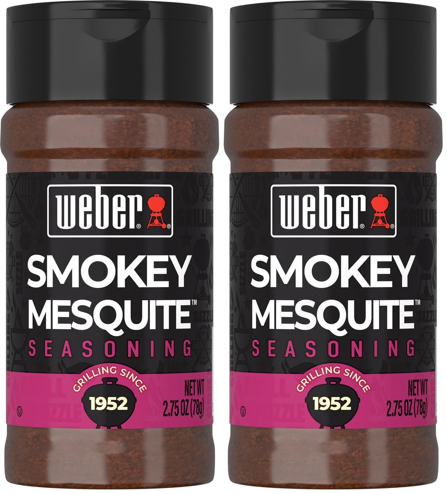 Weber Smokey Mesquite Seasoning, 2.75 Ounce Shaker (Pack of 2)