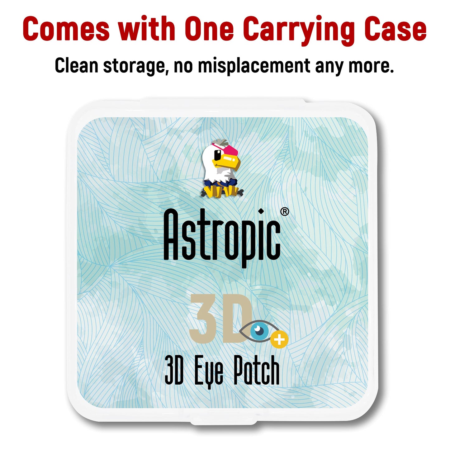 Astropic 3D Silk Eye Patch for Adults Kids | Medical Eyepatch for Glasses (Balck, Right Eye)
