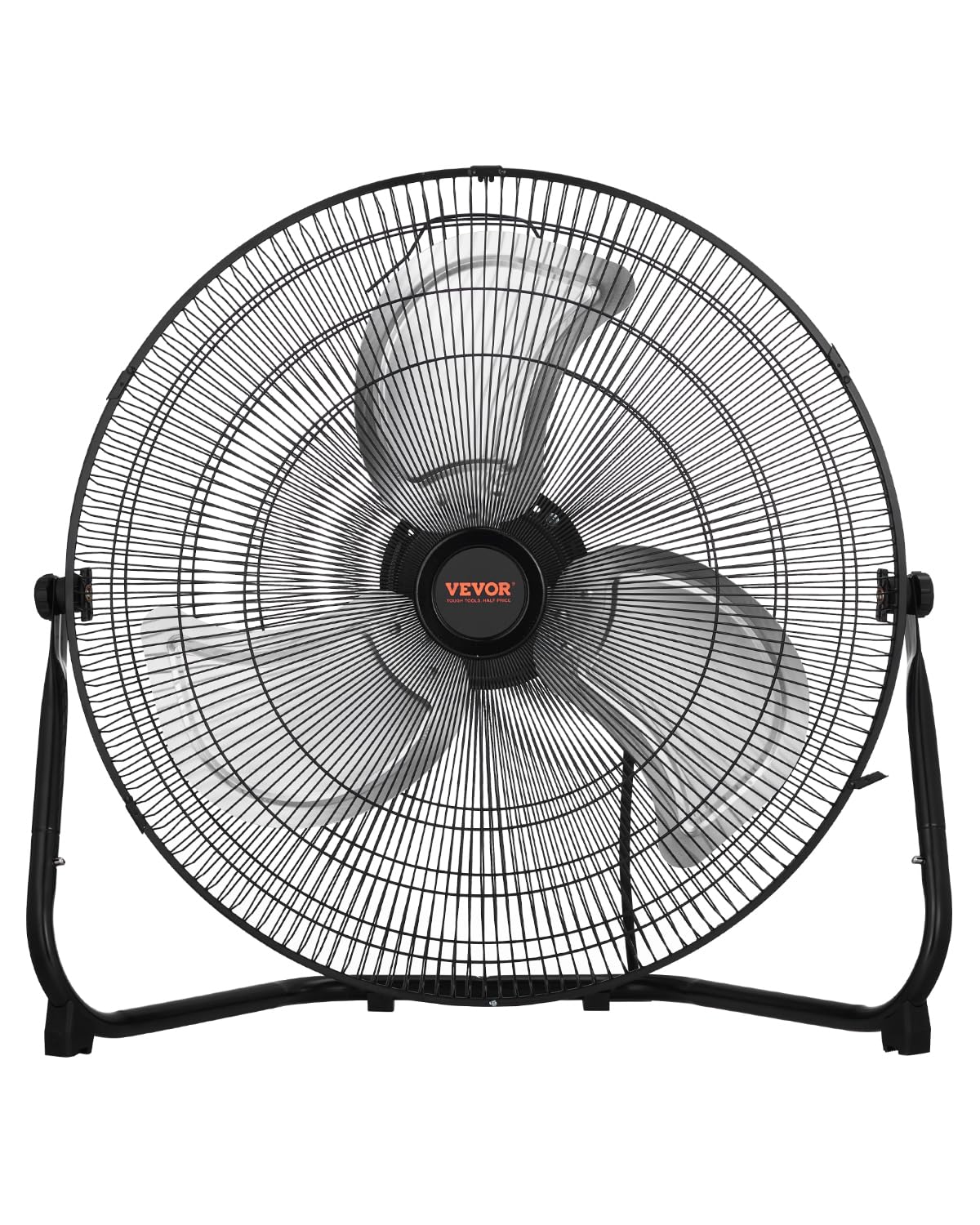 Vevor Floor Fan, 3 Speeds High Velocity Heavy Duty 20 Inch Industrial Fan, 4800 Cfm 360 Adjustable Tilt 21.33 Ft/Sec Airflow Lar
