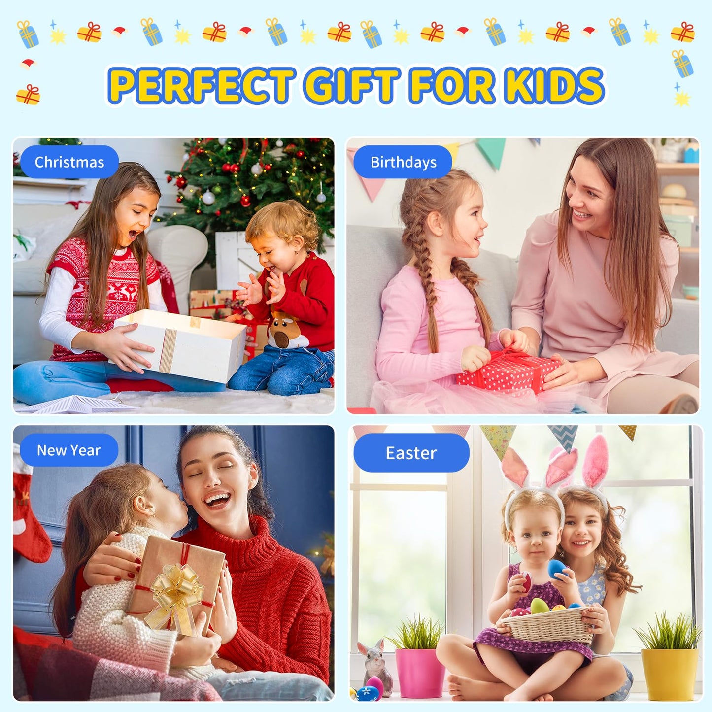 Mini Handheld Game Console for Kids, Preloaded 400 Retro Video Games, Portable Video Gaming Player with 3.0" IPS Screen and Rechargeable Battery (Pink)
