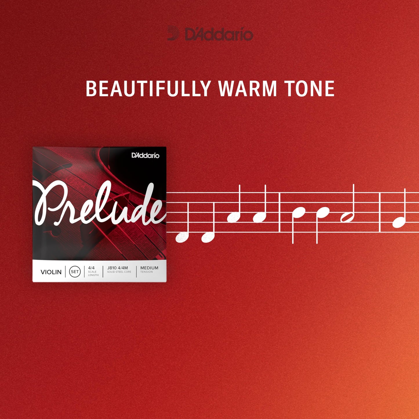 Daddario Prelude Violin Strings, J814 1/4M, Medium Tension, 1/4 Scale, Single G String