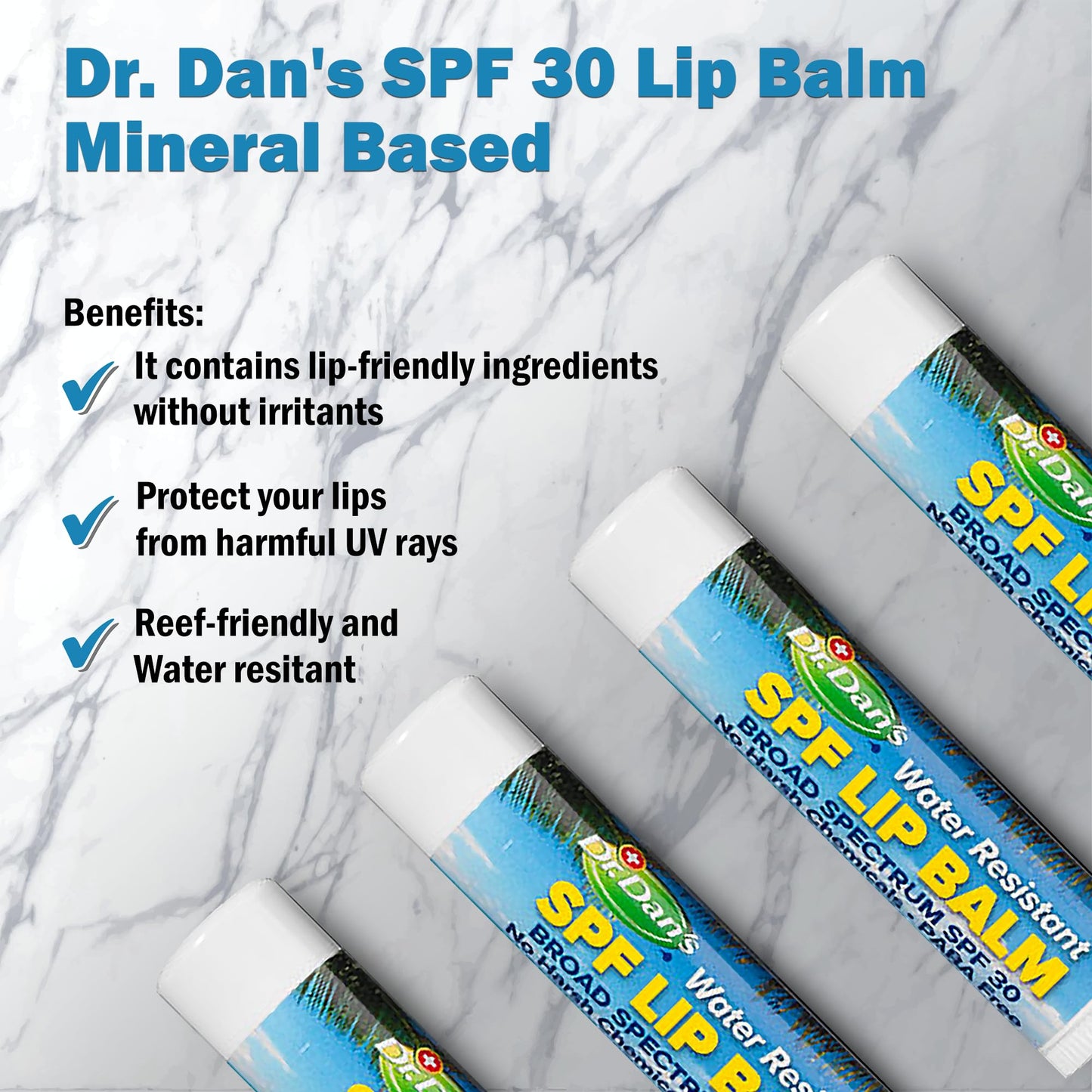 Dr. Dan's Mineral Based SPF 30 Lip Balm -1 Pack