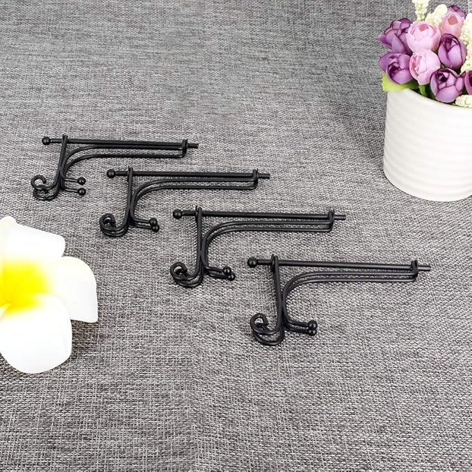 LIONWEI LIONWELI 4 Inch Black Iron Plate Stand Holder Easel Display Stand for Plate?Picture?Photo and More,4 pcs.
