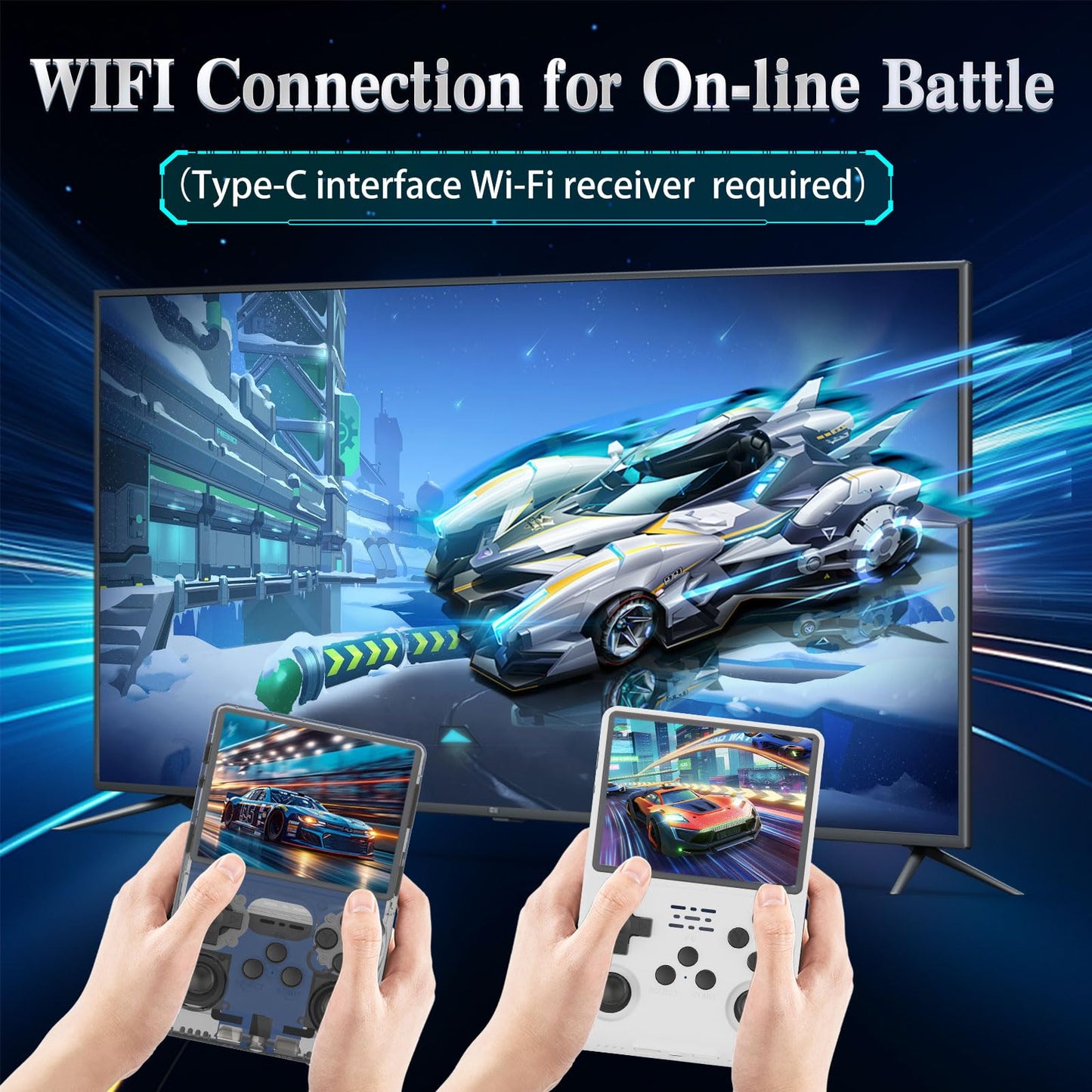 Hedlaoy R40S Pro Handheld Game Console,30000 HD Games Mini Retro Gaming Console,3.5-Inch IPS Screen,Built in 45 Emulators,256GB SD Card,3800mAh Battery
