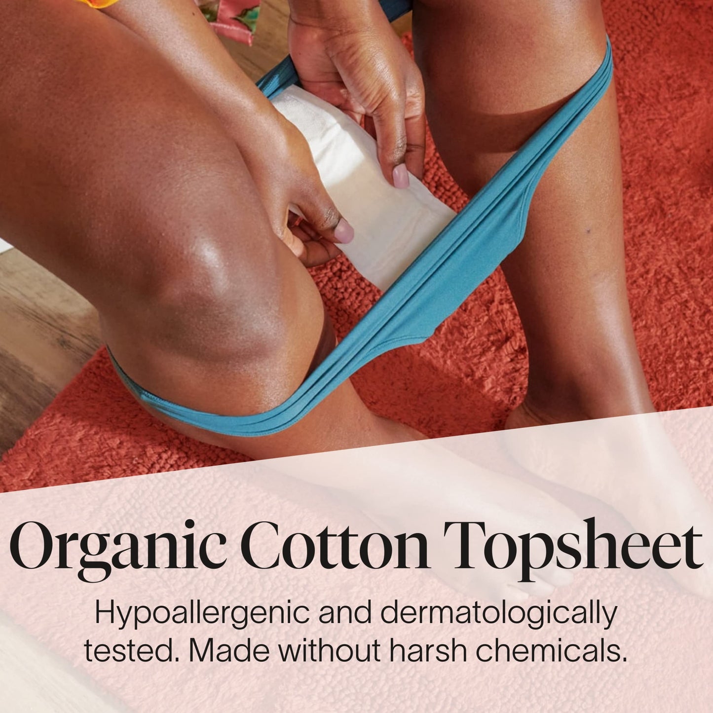 Cora 100% Organic Cotton Topsheet Bladder Liners (78 Regular Bladder Liners)