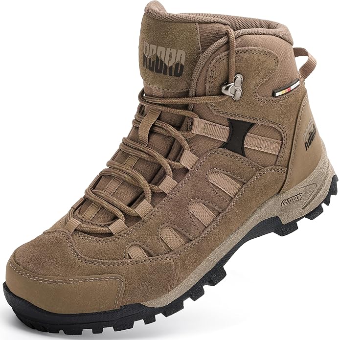 R CORD Hiking Boots Women Waterproof Non-Slip Womens Hiking Shoes Comfortable Outdoor Womens Hiking Boots Walking Boots Hi...