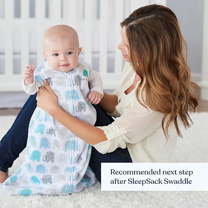 HALO Micro-Fleece Wearable Blanket, Swaddle Transition Sleeping Bag, TOG 1.0