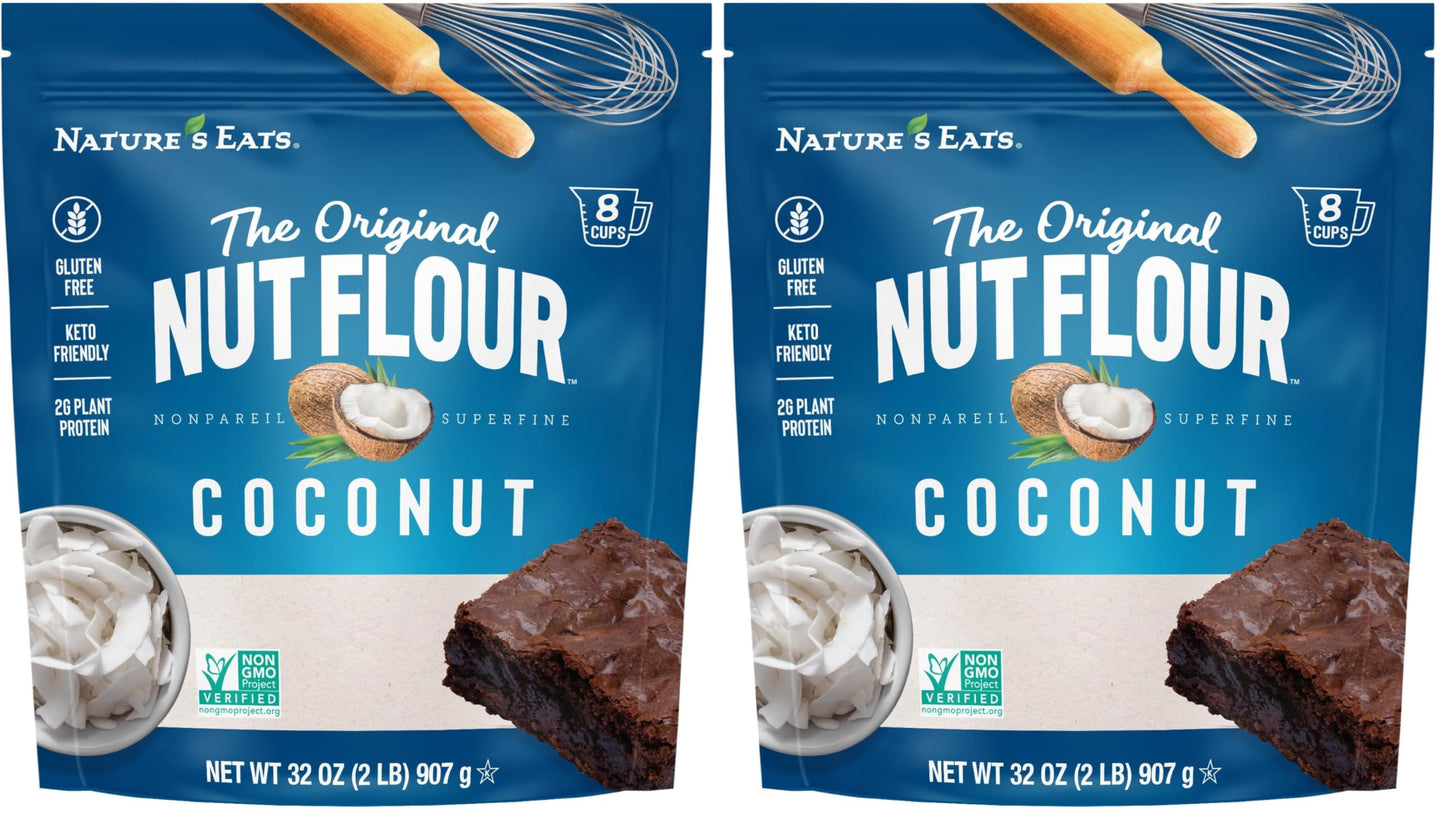 Natures Eats Coconut Flour, 32 Oz (Pack of 2)