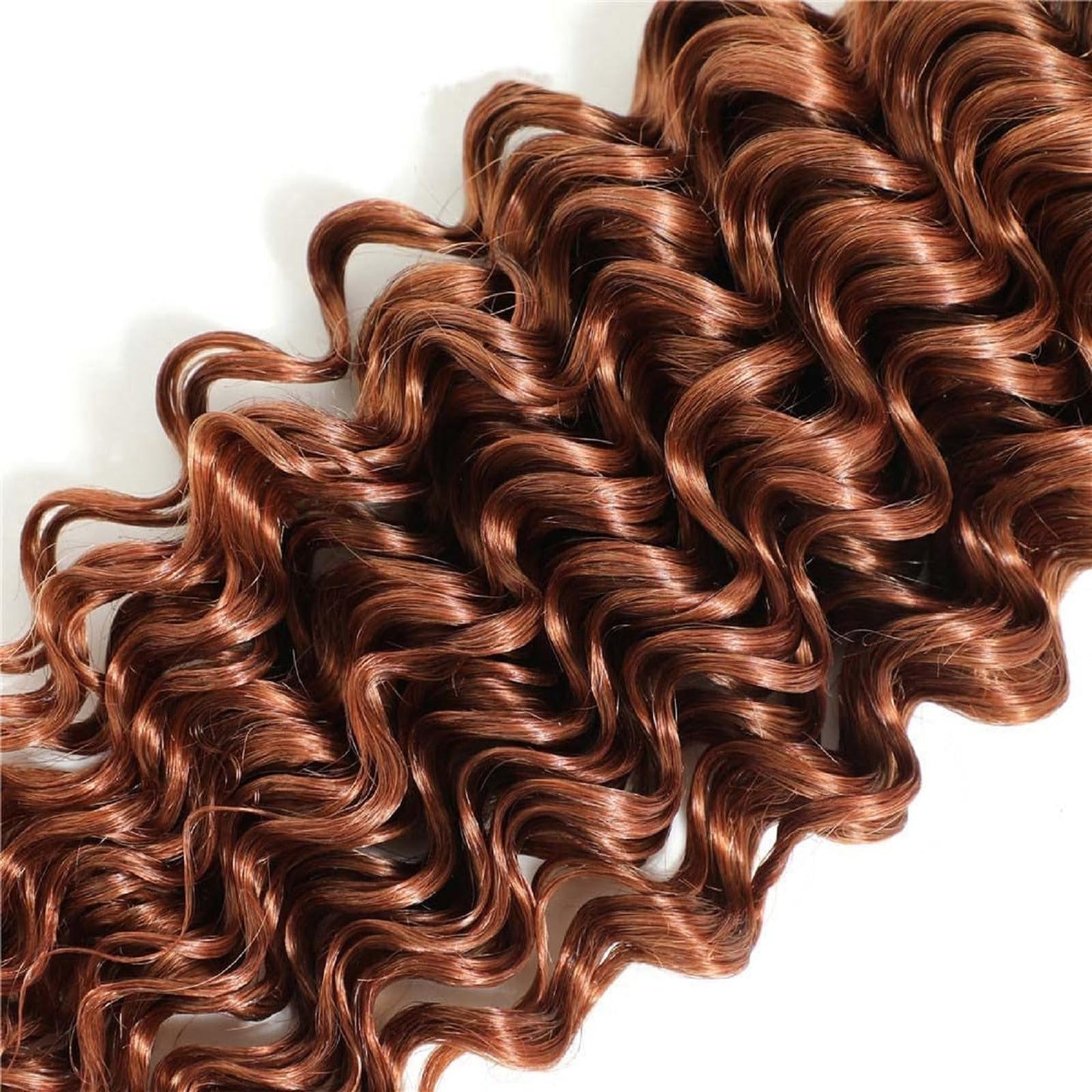 Peenoll 16 18 20 Inch Curly Water Wave Human Hair Bundles Omber Chocolate 30 Weave Bundles Human Hair 12A Unprocessed Brazilian