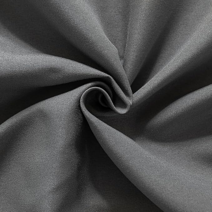 Bed Skirt Ruffled Bed Skirt with Split Corners, 18 Inch Drop Dust Ruffle Bed Skirt with Platform, Grey,Full Size