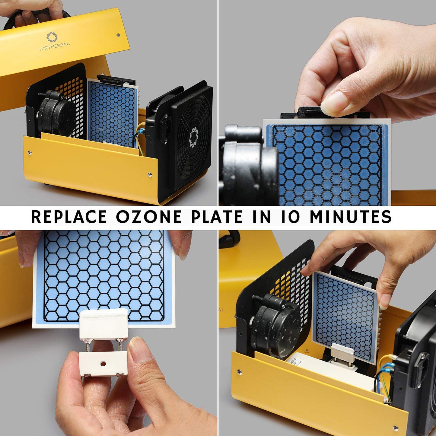 Airthereal Ceramic Ozone Plate Replacement for MA10K-PRO, MA10K-PRODIGI, MA10K-PRO SMART and MA25L Ozone Generator
