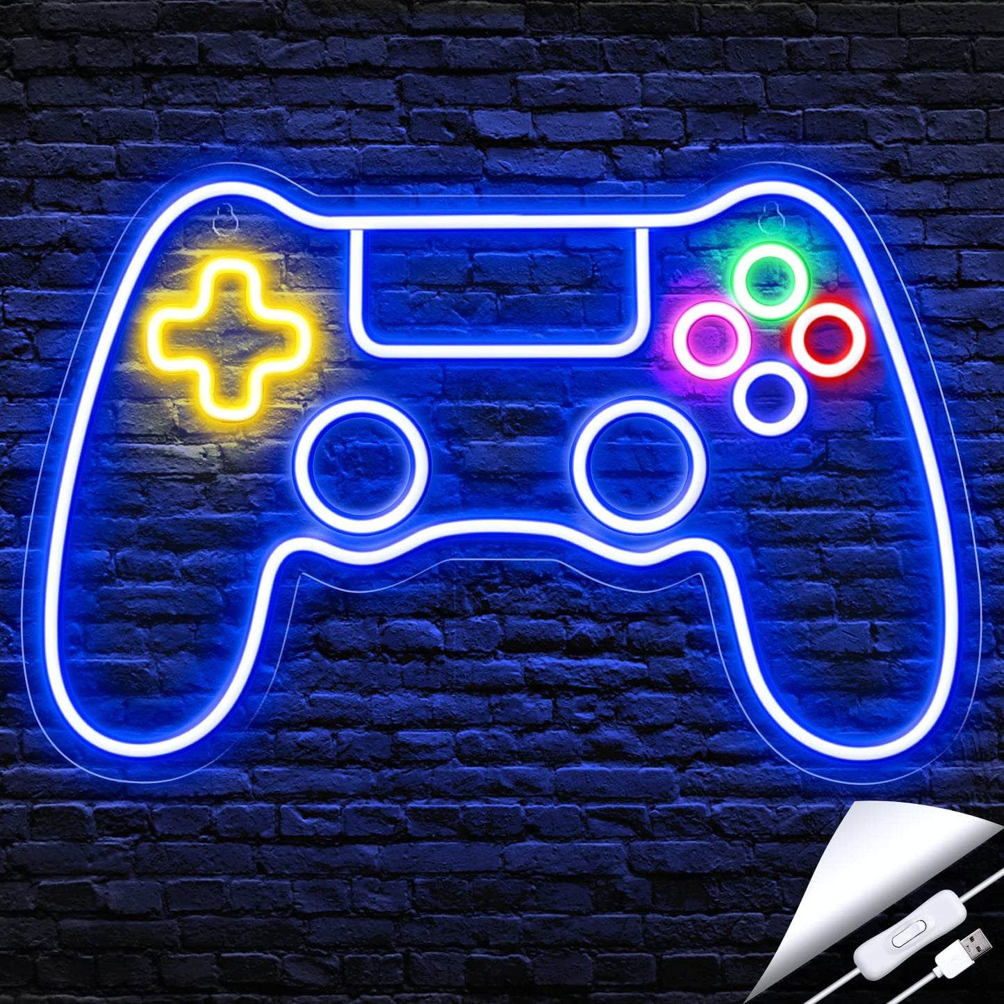 Kavaas Neon Sign, Anime Oni Mask LED Light for Gamer Room, 16.2 x 11.8 inch, Color: Oni Mask_ONM