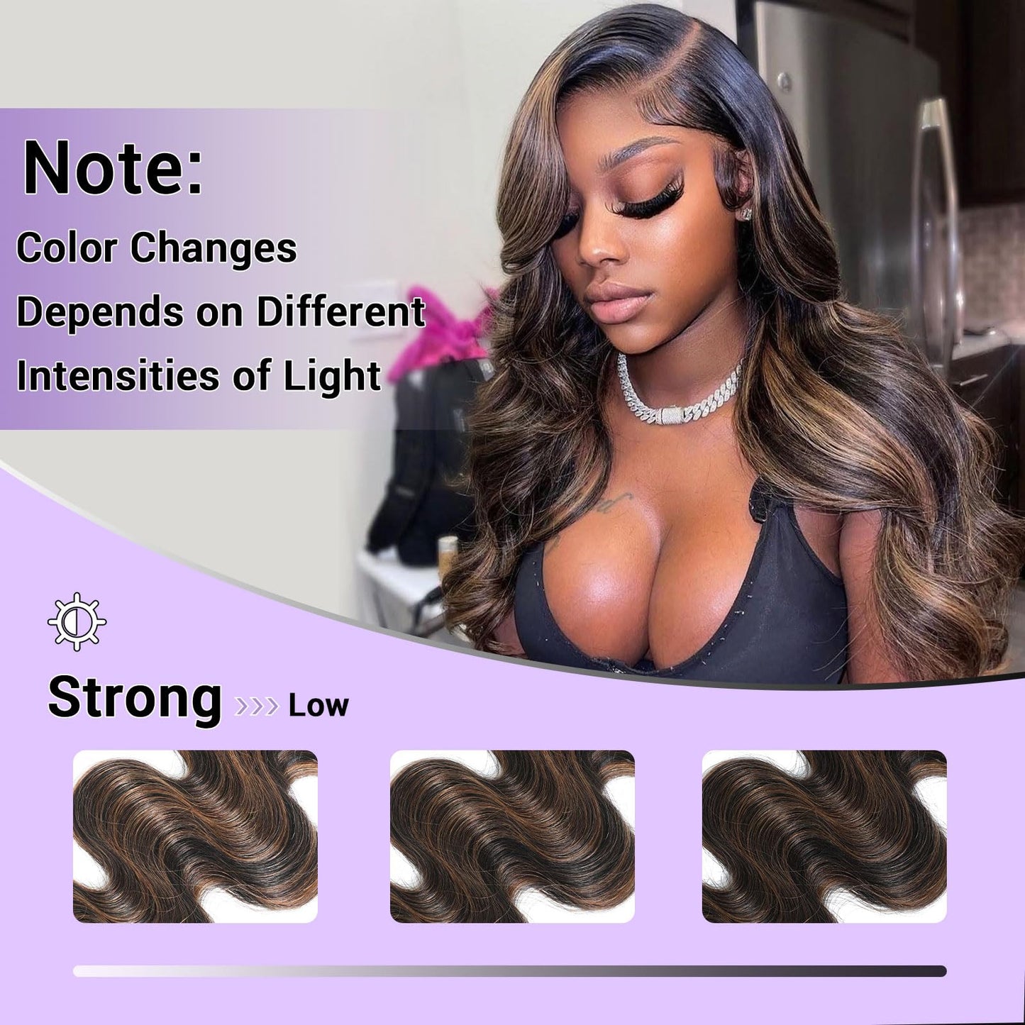 DSEKCAIN P1B/30 2x6 HD Lace Closure Body Wave Human Hair Highlight Brown Black Color Transparent Lace Closure 2x6 Long Deep Midd
