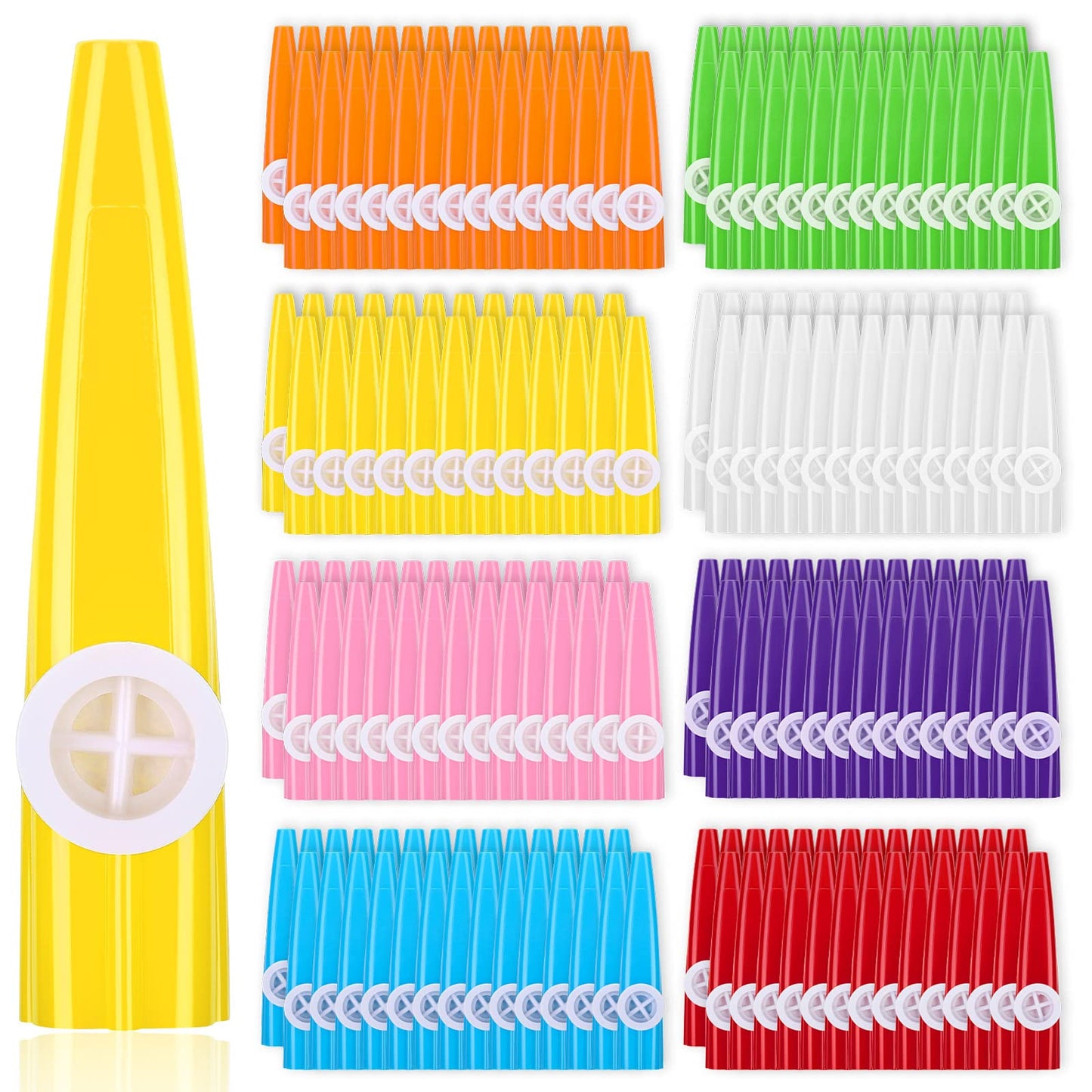 Boao 200 Pcs Plastic Kazoo Musical Instruments Party For Adults Fun Music Kazoo For Kids Classrooms Musical Toy Favors Gift Priz