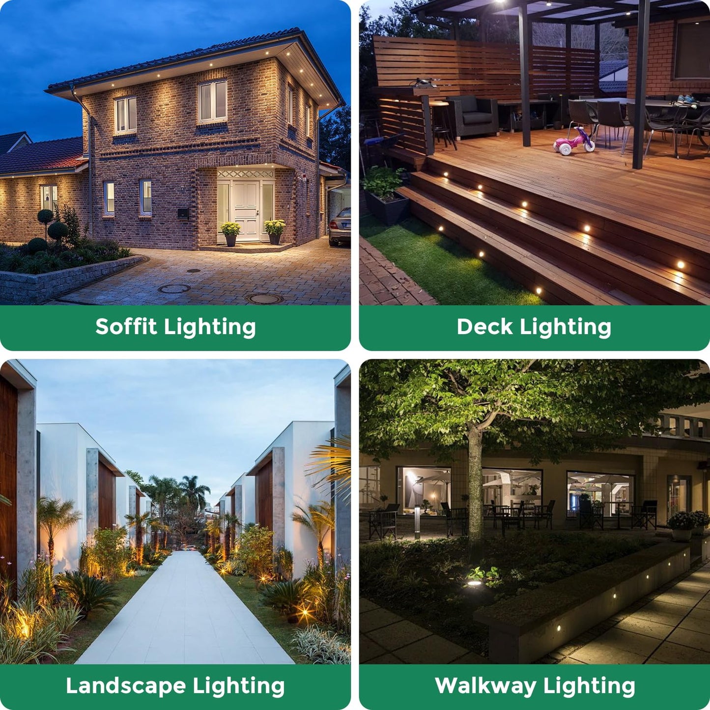 Gardencoin Outdoor Recessed Led Lights  Heavy Duty Soffit And Deck Lighting Flush Mount  3W 12-24V Low Voltage Landscape In Ground Well Light  Underwater Pond Light  Dimmable Widely Used  5000K 6Pack