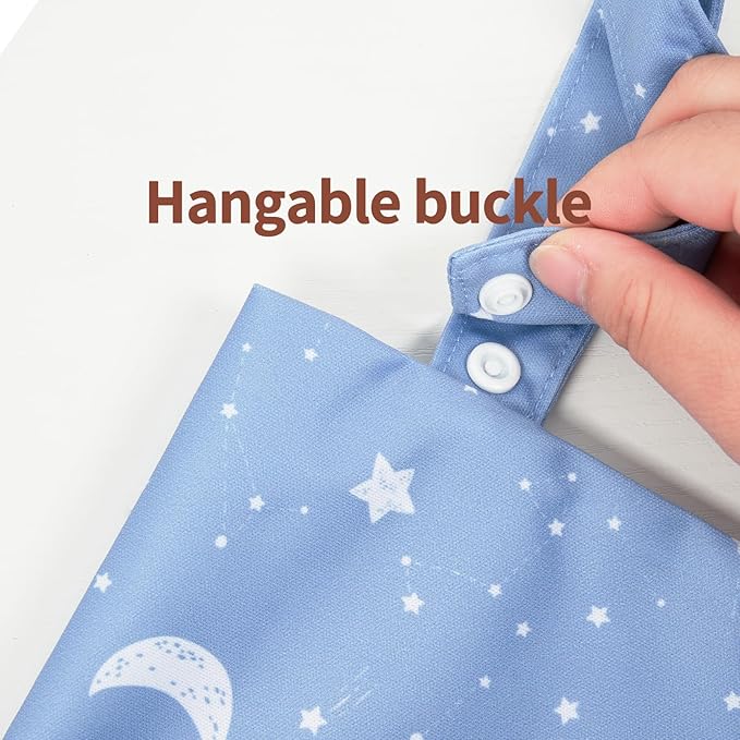 HappyFlute 9 Sets Newborn Baby Cloth Pocket Diapers Adjustable Reusable for Baby Boys and Girls(6-33 pounds,0-3 Years),One Wet Bag+4Diapers and 4Inserts (AD09)