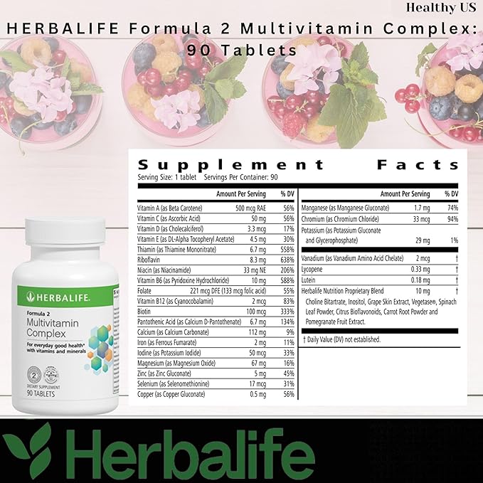Herbalife Formula 2 Multivitamin Complex Kosher