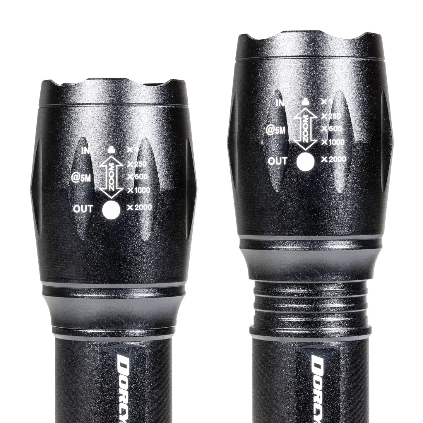 Dorcy 200-Lumen Ultra HD LED Flashlight with Power Bank, Aluminum, Black, Model 41-4379