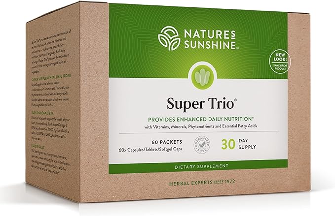 Nature's Sunshine Super Trio, 30 Day | Vitamin Packs for Men and Women Provide a Potent Blend of Vitamins, Minerals, Essential Fatty Acids, and Antioxidants
