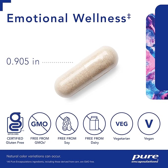 Pure Encapsulations Emotional Wellness | Support for Occasional Stress* | 60 Capsules