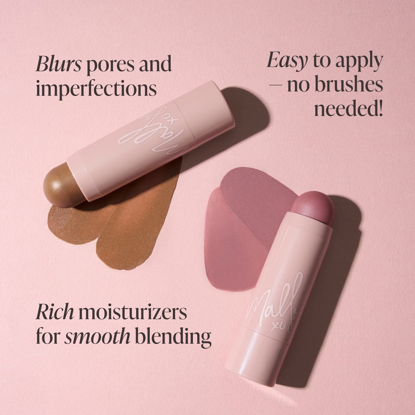 Mally Beauty Shimmer, Shape & Glow Plus Face Defining Stick, Oh So Rosy