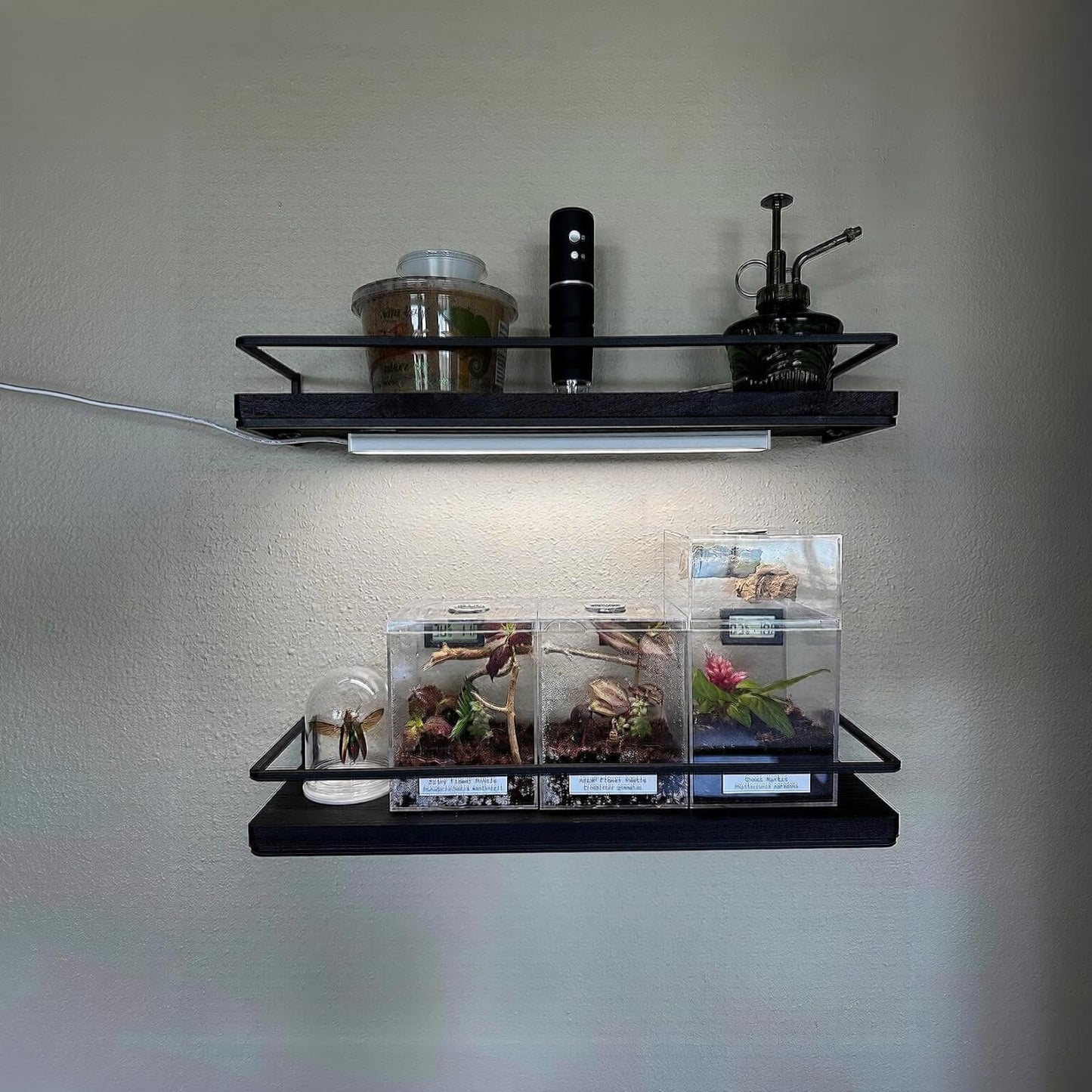Asoko Led Under Cabinet Lighting Strip, 12 Inch, Daylight White 5000K, Dimmable, Usb Powered, Thin Design For Kitchen & Display Cases