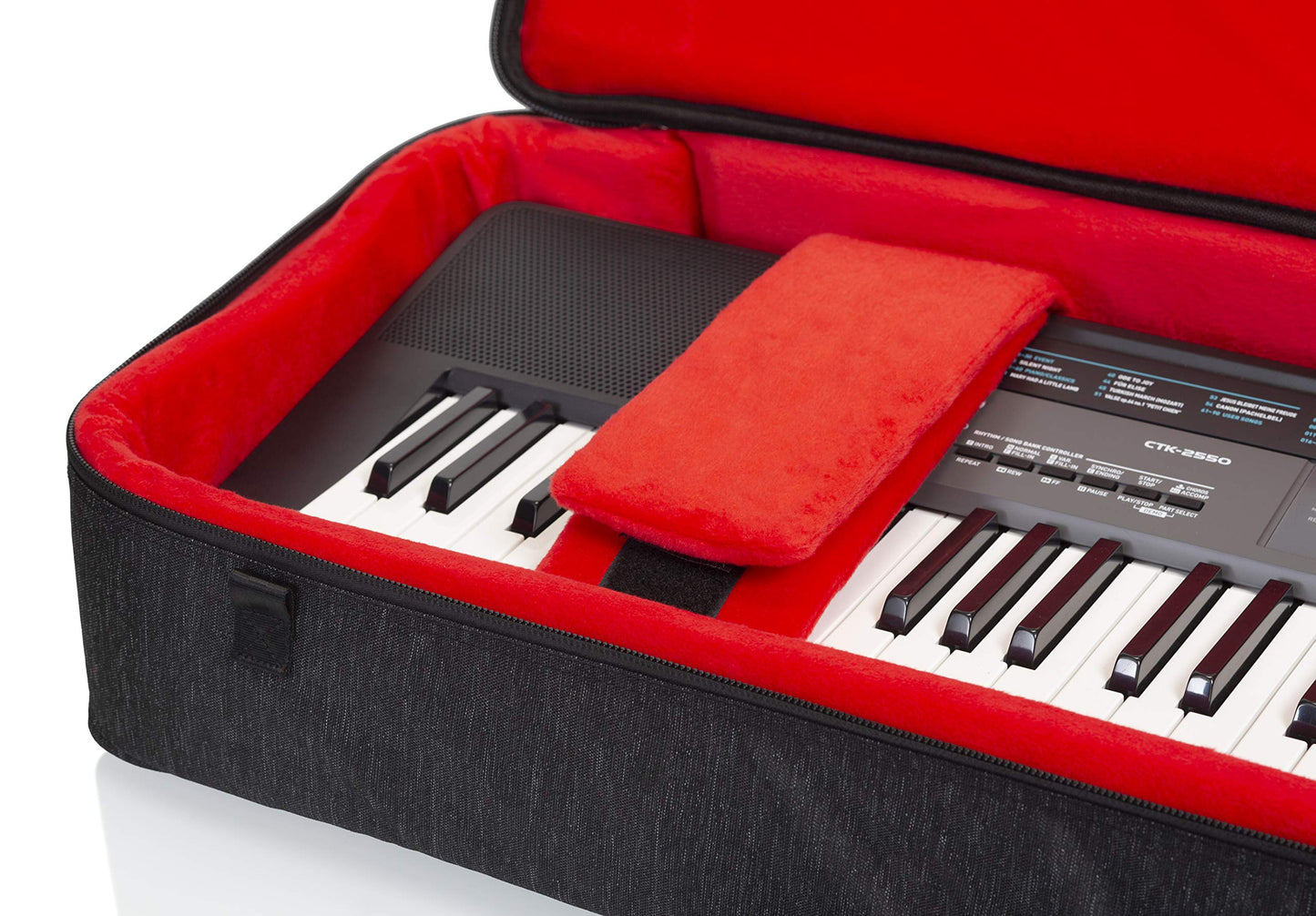 Gator Transit Keyboard Gig Bag Protective Gig Bag For 61-Note Slim Keyboards