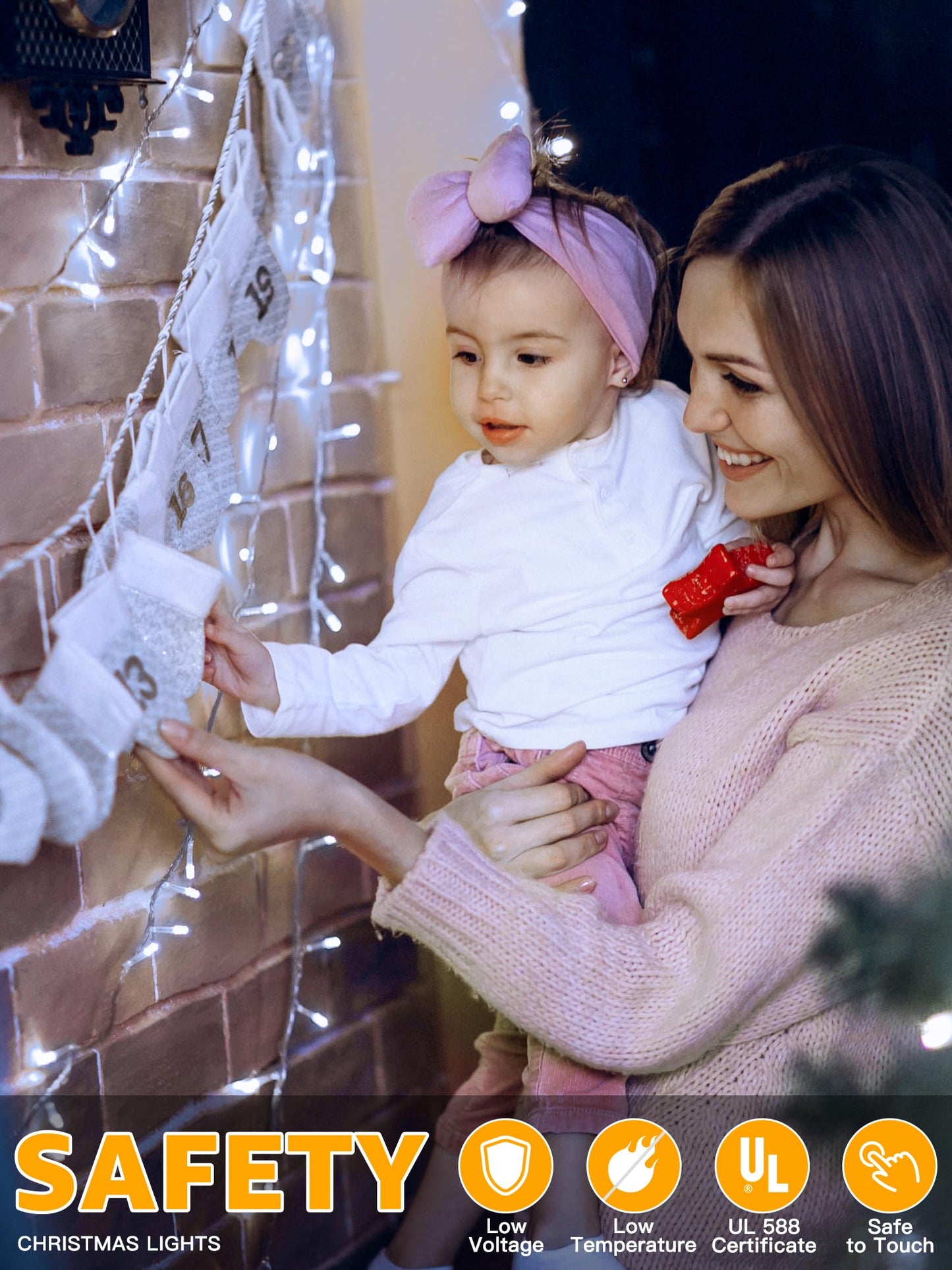 Guhope 1200 Led Waterproof String Lights, 196Ft Cool White Fairy Lights With Remote & Timer For Indoor/Outdoor Decorations