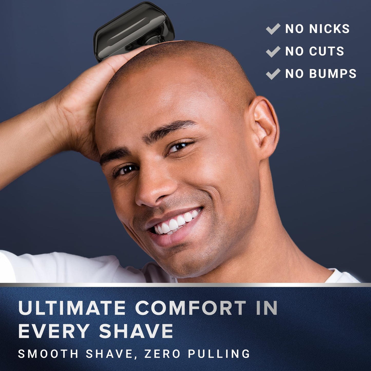 Electric Head Shaver For Bald Men: Waterproof Cordless Electric Razor For Bald Head & Hair Shaving - Close Shave, Skin-Friendly,