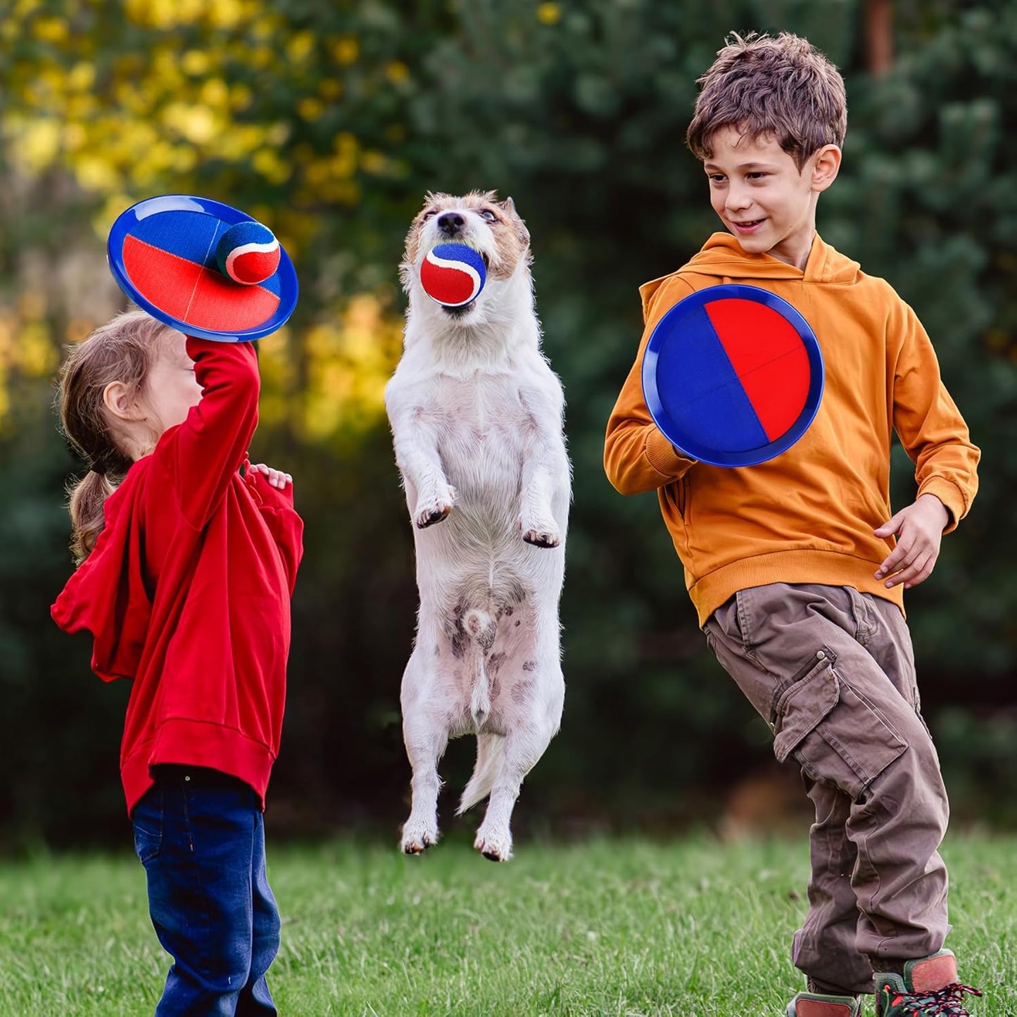 EVERICH Upgraded Toss and Catch Ball Game Set, Outdoor Games for Kids Toys, Stocking Stuffers for Family Games, Beach Pool Yard Outside Toys for Boys Girls 3 4 5 6 7 8-12 Years Old