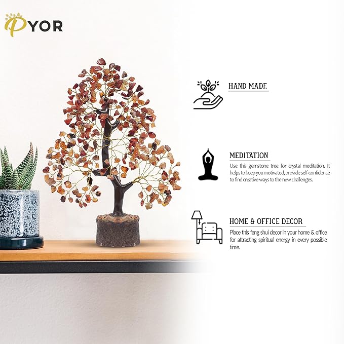 Carnelian Crystal Tree, Gemstones, Gem Tree, Crystals Healing, Spiritual Items, Money Crystal Stone, Home Decor, Carnelian Stone, Feng Shui Decor For Home, Birthday Gifts For Women, House Warming Gift