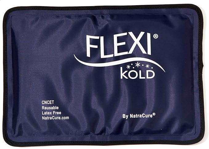 FlexiKold Gel Soft Flexible Ice Packs for Injuries - Reusable Freezer Cold Pack, Cold Compress & Cooling Gel Pad for Face,...