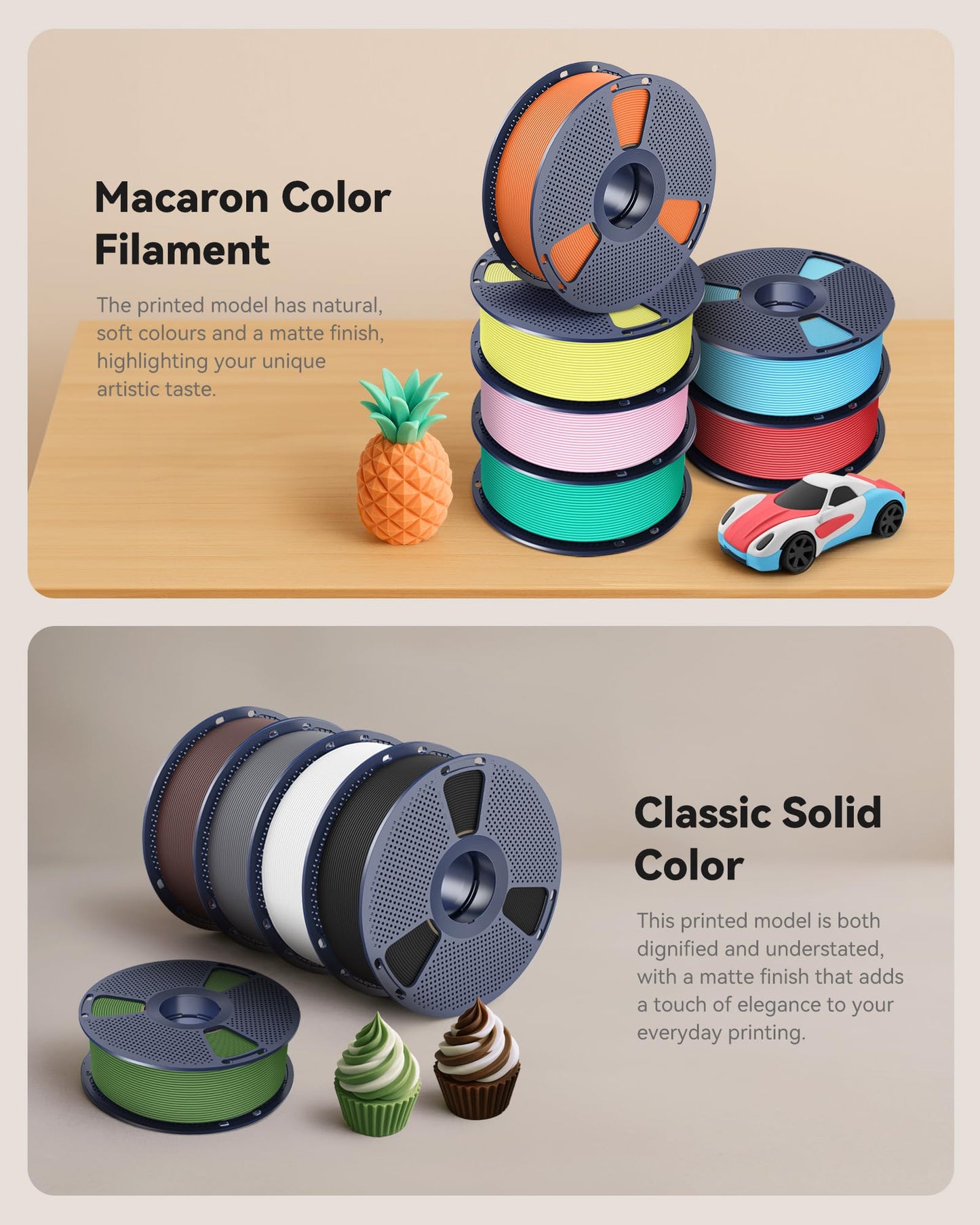 SUNLU High Speed PLA Classic 3D Filament 1.75mm,600mm/s High Toughness PLA Filament,Matte Texture No-Tangling,Fit Most FDM Printers, Dimensional Accuracy +/- 0.02mm, 1kg Spool,(Sakura Pink)