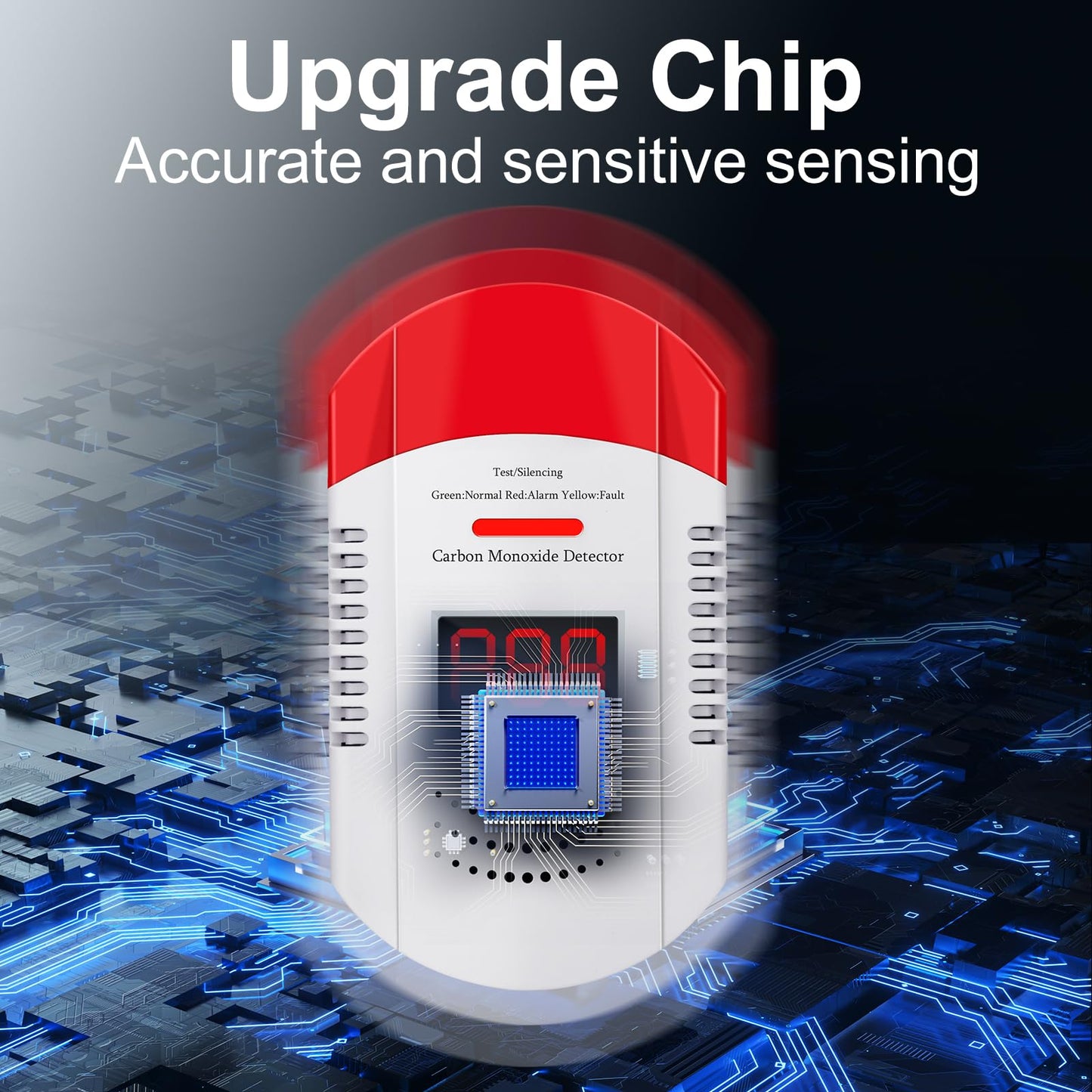 Carbon Monoxide Detector Plug in Wall CO Monitor Alarm Detectors with Digital Display Sound and Light Warning for Home Workplace and Travel Safety Precautions Essential