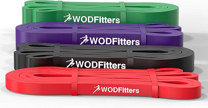 WODFitters Pro Series Pull-Up Assistance Bands – Premium Resistance Loop Bands for Assisted Pull Ups, Muscle Ups, Strength...