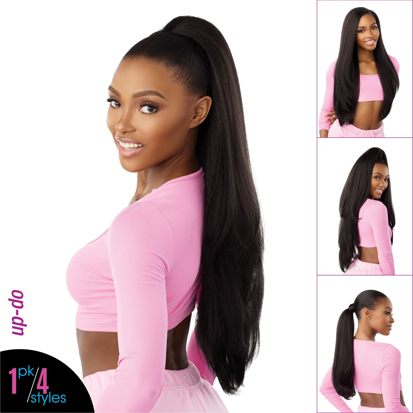 Sensationnel Instant Updown Halfwig Pony - Iud 21 4 Style in 1 Half Wig And Pony Drawstring (BALAYAGEGOLD)