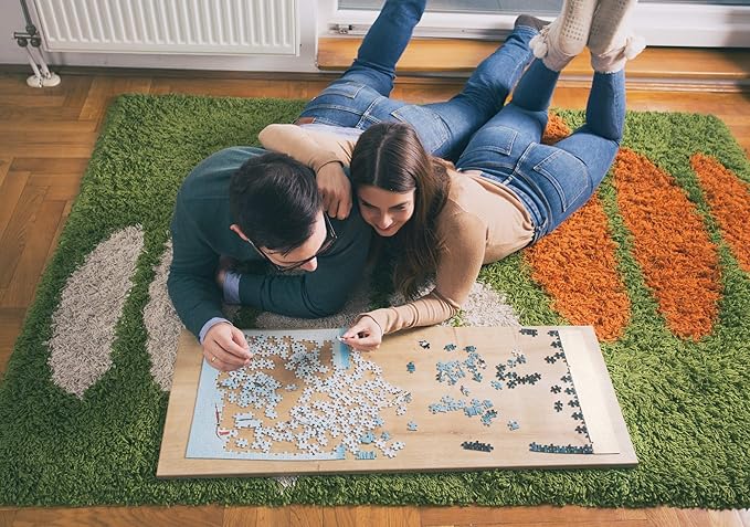 GeoToys Metropuzzle, New York City Jigsaw Puzzles 1000 Pieces, Detailed City Map Geography Puzzle, Challenging Adult Puzzle, Fun Puzzles for Adults, Family Puzzles, US City Map Poster Included