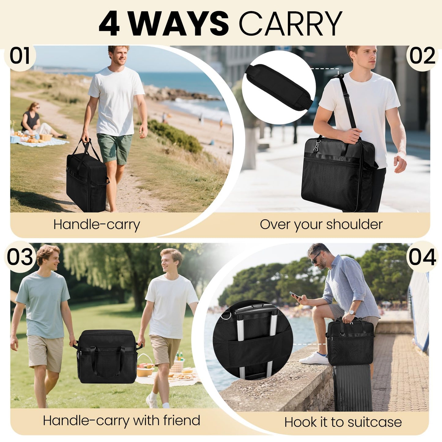 Portable Carrying Bag For Ninja Slushi Machine Fs300/Fs301 - Dustproof Travel Case For Frozen Drink Maker - Storage Bag Cover Fo