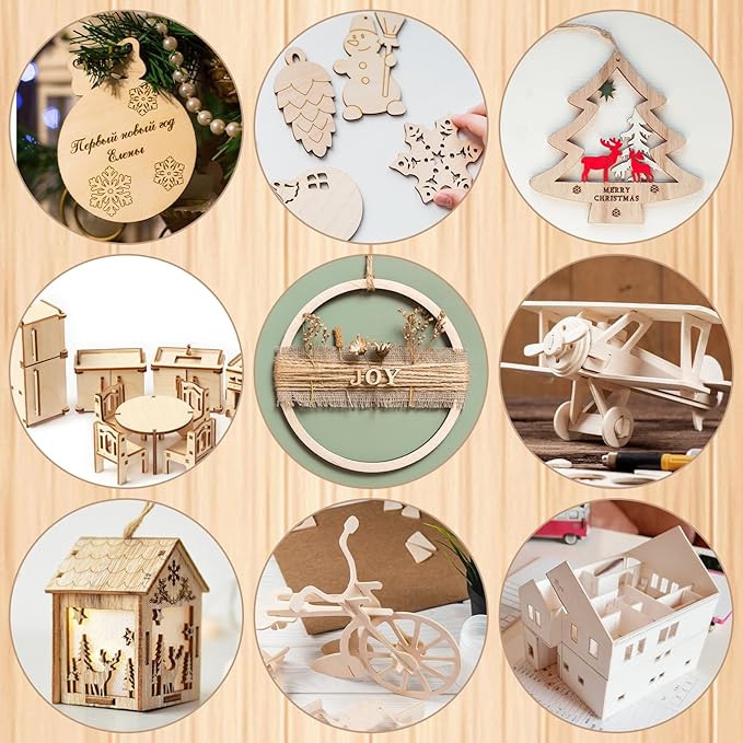 CertBuy 20 Pack Balsa Wood, 11.8”x11.8” Balsa Wood Sheet, 2 mm Thin Natural Unfinished Wood Boards for Wooden DIY Ornaments, Crafts, Hobby, Model Making, School and Laser Projects（300x300x2MM）